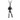 boxer stance pendant, oxidized silver, front view on white