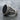 Khanda Onyx Shoulder Ring, oxidized silver, angled view on rock surface