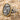 Acanthus Rosette Promise Ring, two-tone finish, front product view