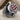 Burgundy Pomegranate Locket Ring, oxidized silver, front angle view