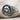 Dolphin Wave Coin Ring, oxidized, studio product photo