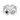 Tattoo Disc Ring, front view on white background