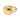 Garnet crater signet ring, front view on white