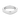 Soft square ring, geometric band front view on white background