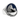 Wolf mother cub ring, front view on white background