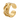 Octopus Curl Ear Cuff Earring, front view on white background