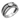 White Topaz Rope Crossing Ring, front view on white