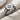 Star Set Signet Ring, oxidized silver, angled product photo