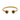 Open rope garnet ring in gold vermeil, front view on white
