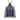 Cathedral Cobalt Lancet Pendant, oxidized silver, front view on white