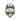 Kitsune Festival Mask Pendant, front view on white