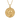 Spartan hoplite coin pendant, gold vermeil, front view on white