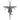 crowned skull rifle cross pendant, front view on white