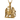 Griffin Folded Mantle Pendant in gold vermeil, front view on white background