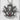 Cerberus Garnet Chest Pendant, oxidized silver product view