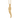 Cornicello Fluted Horn Pendant, gold vermeil, front view on white