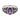 Thistle Amethyst Shoulder Ring, front view on white