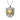Albanian Eagle Shield Pendant, front view on white background