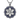 Byzantine Tessera Rosette Pendant, front view on white background