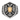 Byzantine eagle shield ring, front view on white