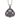 Byzantine Amethyst Trefoil Pendant, front view on white