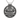 Hedeby Ship Fish Pendant, front view on white background