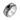 Onyx Gadrooned Spinner Ring, front view on white background