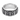 Gothic lancet spinner ring, front view on white background