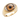 Evil Eye Honey Gaze Ring, evil eye honey gaze ring in gold vermeil, front view on white
