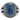 Kyanite Vertical Flute Ring, oxidized silver, front view on white