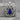 Lapis Baroque Cartouche Pendant, two-tone finish, front view