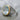 Aquamarine Draped Garland Ring, two-tone, angled product photo