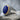 Lapis Laurel Collar Ring, two-tone finish with gold accent bezel