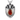 Carnelian Ram Shield Pendant, oxidized silver, front view on white