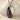 Amethyst Corner Fold Pendant, oxidized silver, front view