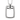 Offset Span Pendant, polished silver, front view on white