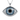 Evil Eye Crescent Halo Pendant, polished silver, front view on white