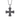 Greek Equal Arm Cross Pendant, front view on white background