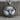 Longhorn Rope Hitch Pendant, oxidized silver, front view