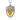 Harbor shield pendant, front view on white background