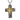 Weathered Ember Cross Pendant, front view on white background