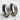 Kintsugi Square Profile Hoop Earring, two-tone finish