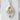 Mono no Aware Last Petal Pendant — 18K Gold Vermeil, two-tone finish front view