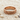 Vintage Scrollwork Wedding Ring, rose gold, product photo on sand