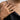Twin Mermaid Ring in gold vermeil, worn on model hand