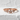 Triple Star Ring, rose gold, front view on white textured surface