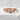 Triple Star Ring, rose gold, front view on white textured surface