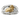 Resting Aries Ram Ring, front view on white background