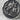 Macro view of oxidized silver Selene goddess pendant highlighting the vintage coin texture and craftsmanship