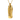 angel wing urn pendant, gold vermeil, front view on white
